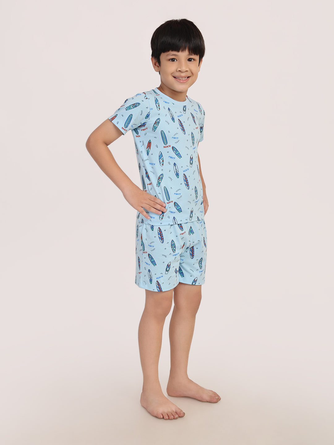 REBORN - Boys 2 piece T-Shirt & Short -set- Sky Blue