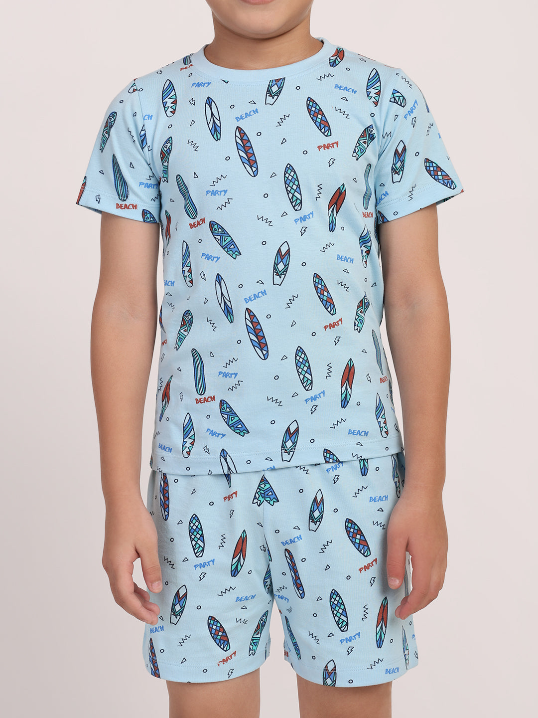 REBORN - Boys 2 piece T-Shirt & Short -set- Sky Blue