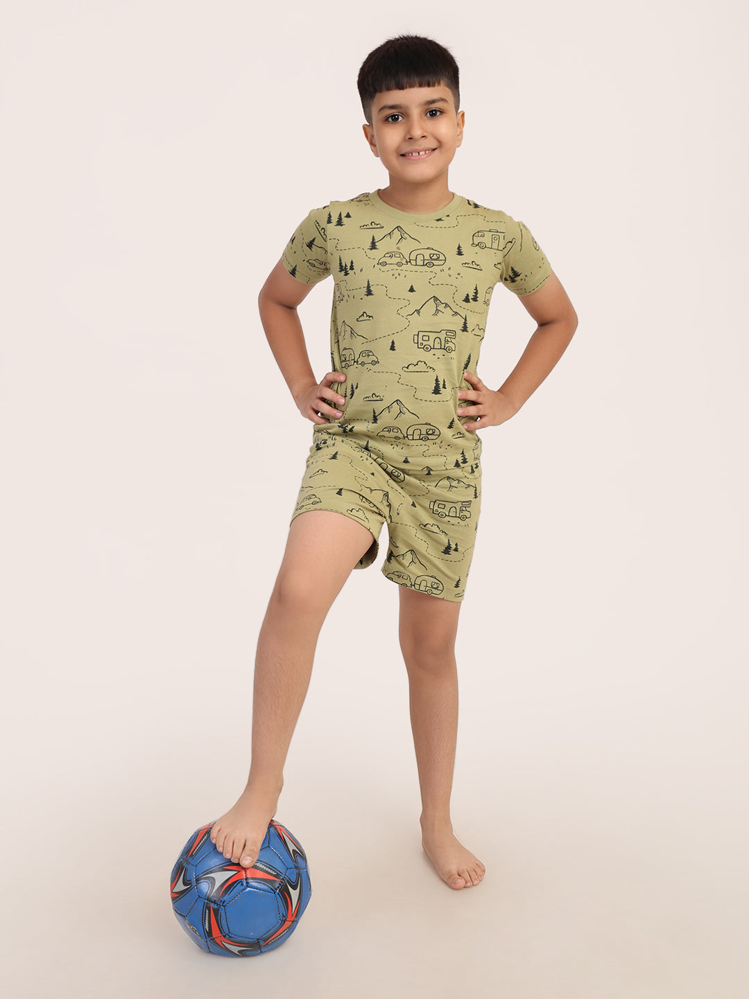 REBORN - Boys 2 piece T-Shirt & Short -set- Sage