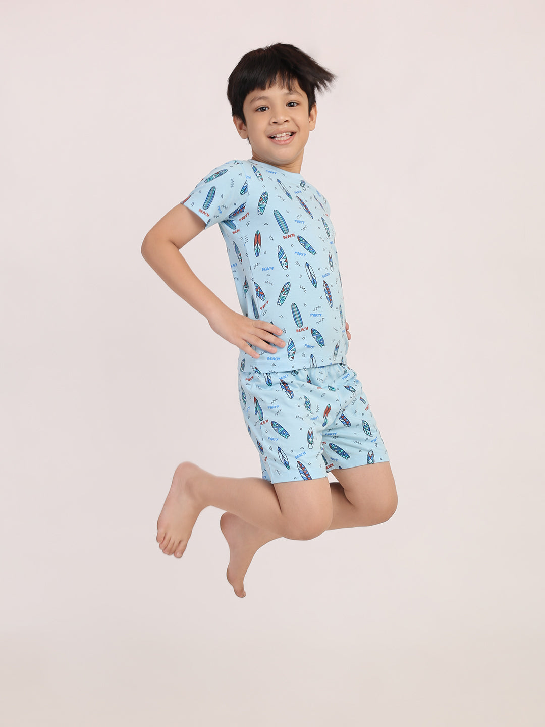 REBORN - Boys 2 piece T-Shirt & Short -set- Sky Blue
