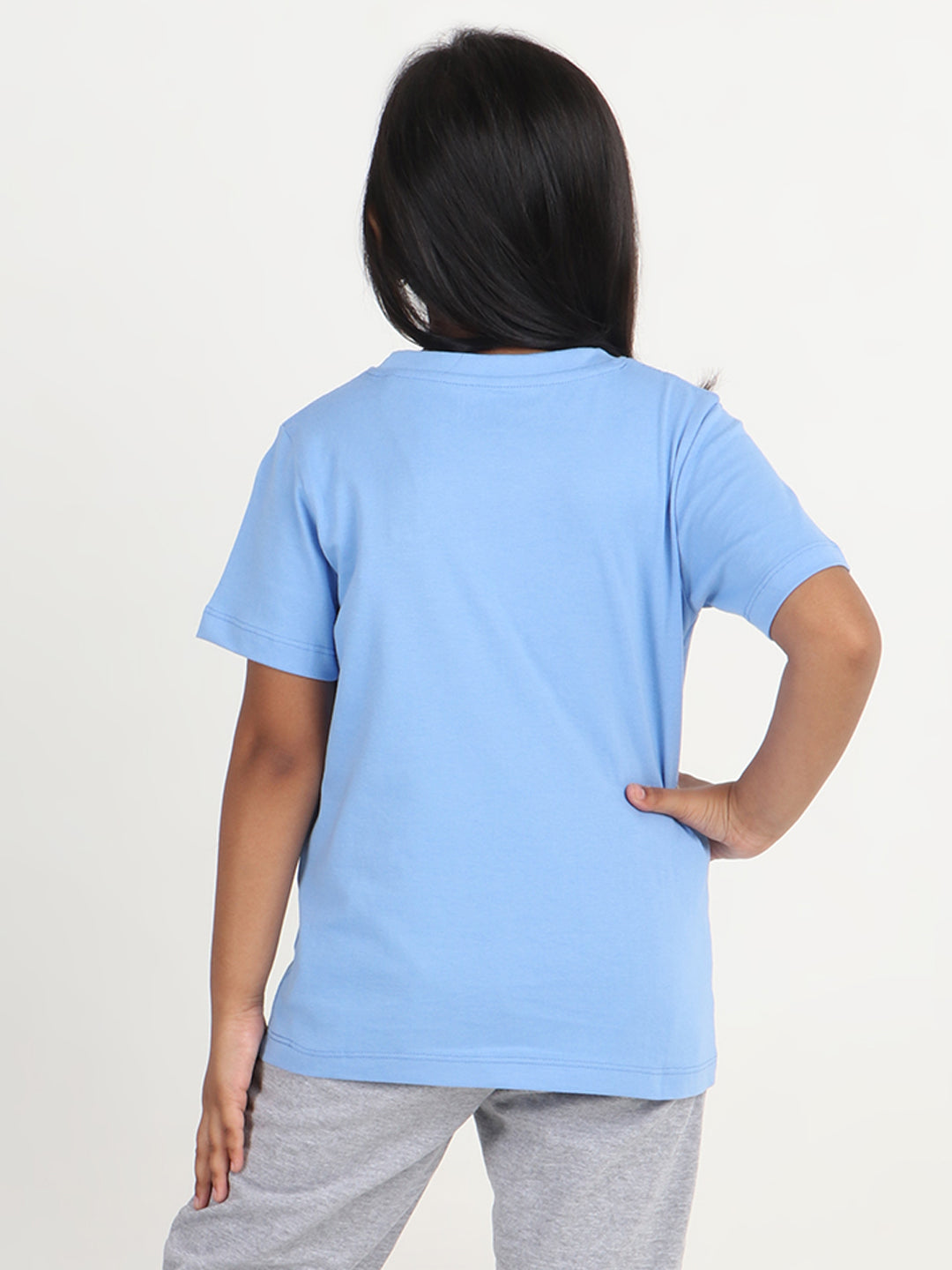 Reborn X The Smurfs -Girls Cotton T-shirt Printed - Blue