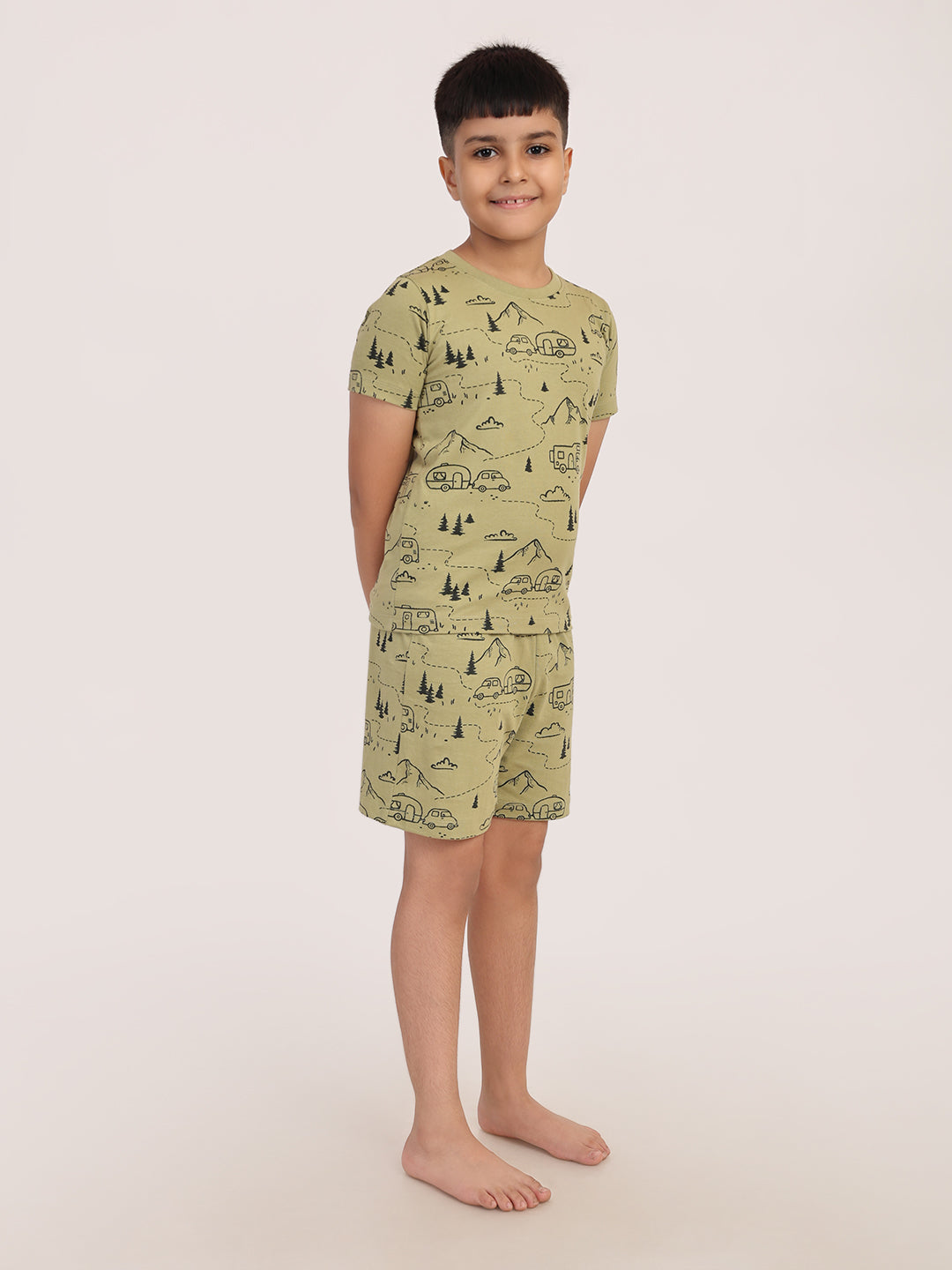 REBORN - Boys 2 piece T-Shirt & Short -set- Sage