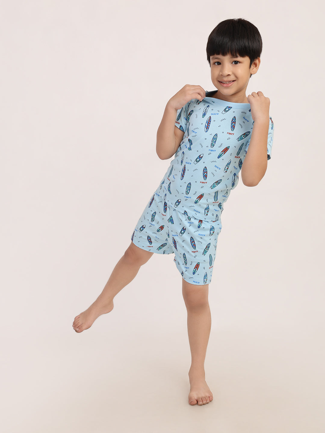 REBORN - Boys 2 piece T-Shirt & Short -set- Sky Blue