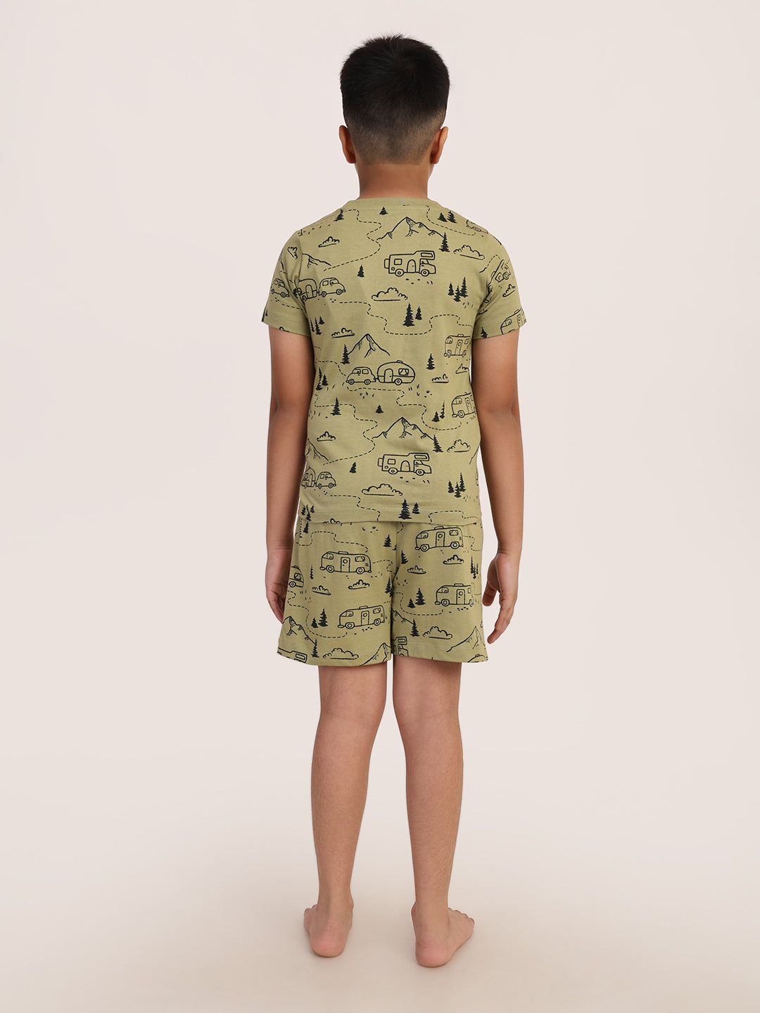 REBORN - Boys 2 piece T-Shirt & Short -set- Sage