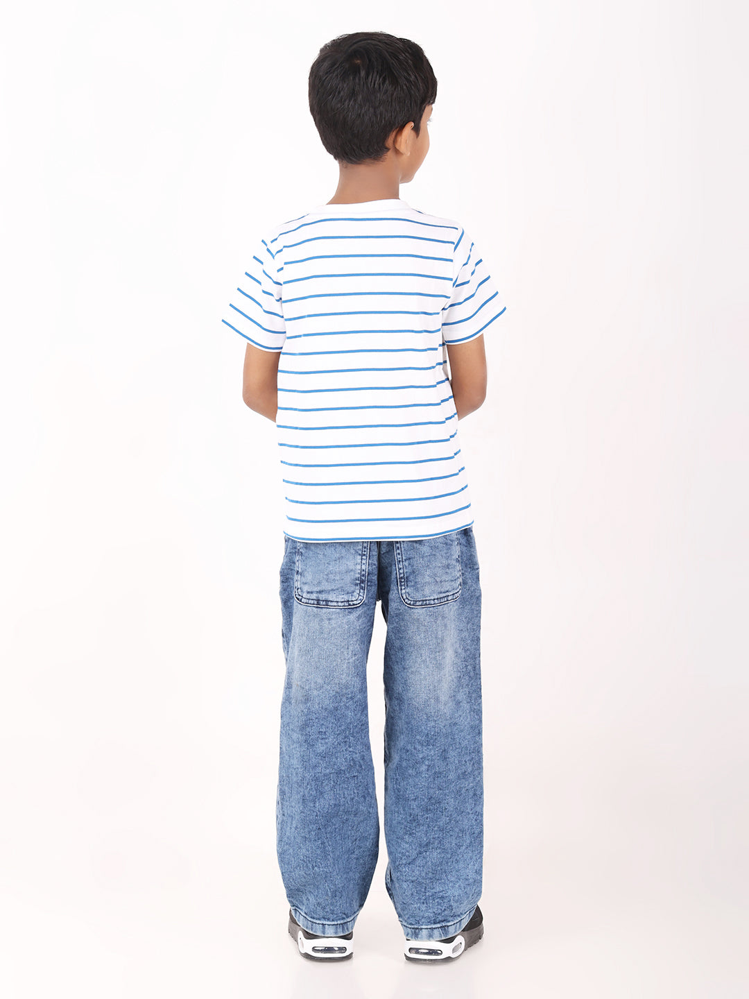 REBORN - Boys 1 piece chest printed T-shirt-White